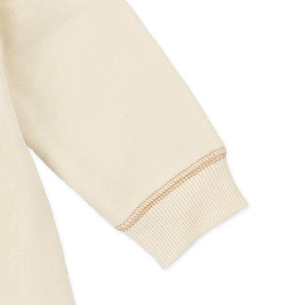 裏起毛配色ステッチ長袖カバーオール