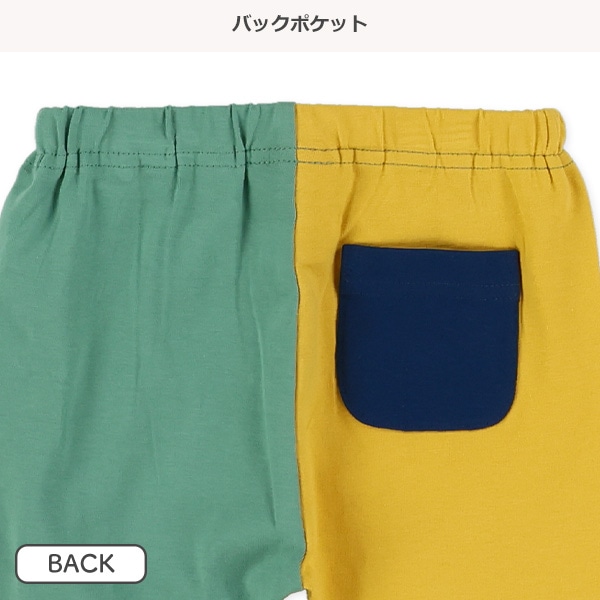 5分丈配色レギンス