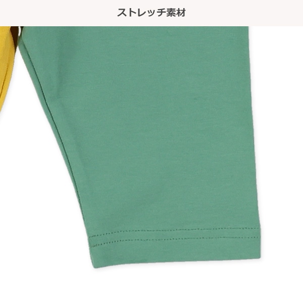 5分丈配色レギンス