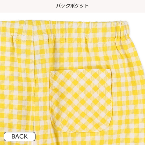 5分丈チェック柄レギンス