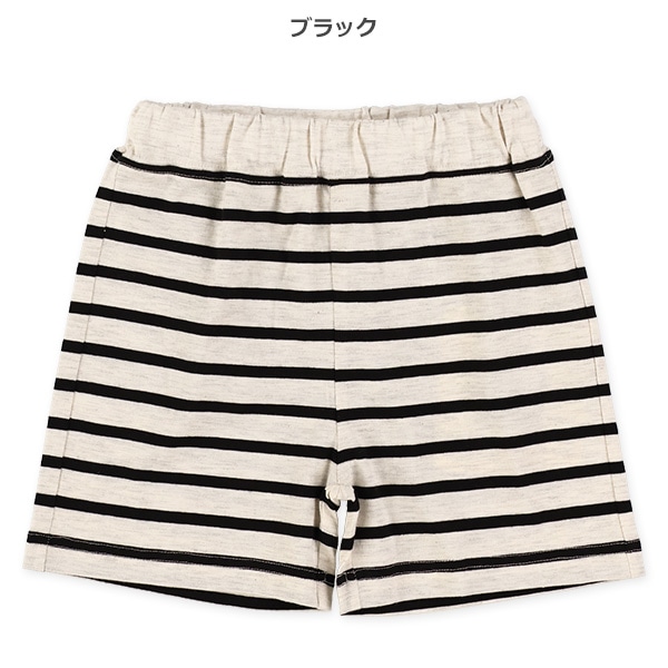 ボーダーニットハーフパンツ