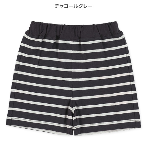 ボーダーニットハーフパンツ