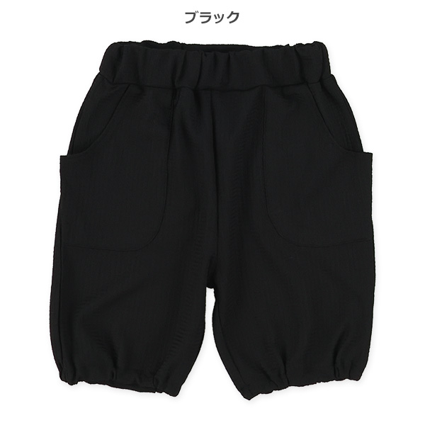 トライバル柄クレープハーフパンツ