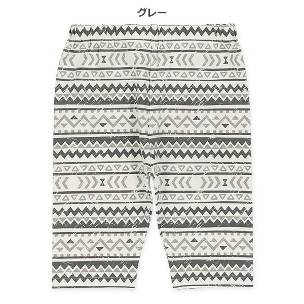 5分丈幾何学柄レギンス