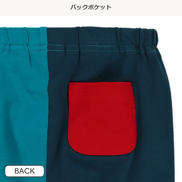5分丈配色レギンス