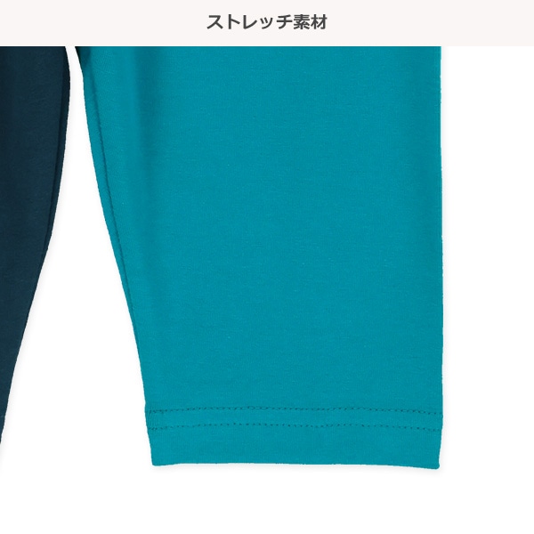 5分丈配色レギンス