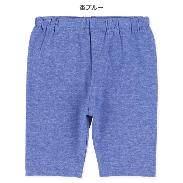 無地ひざ上丈レギンス（杢チャコール・杢グリーン・杢ブルー・杢ライトグレー）