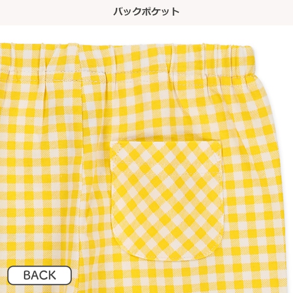 5分丈チェック柄レギンス