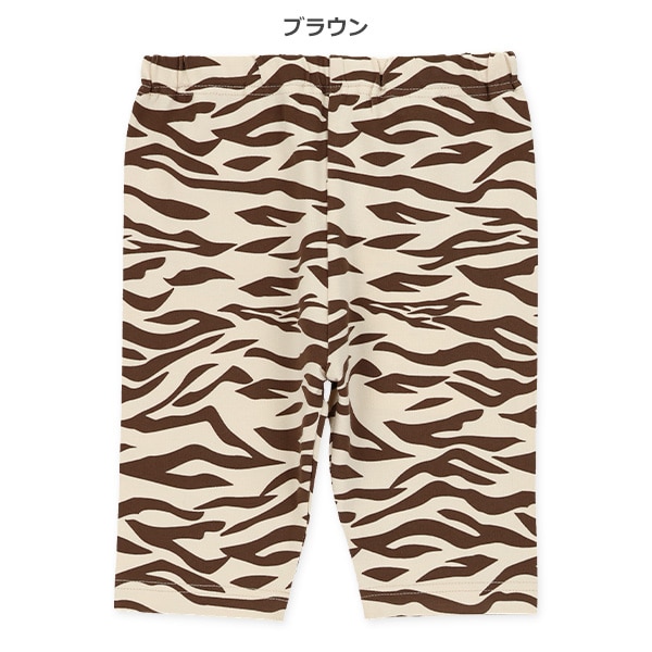 5分丈アニマル柄レギンス