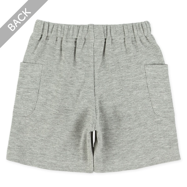 ワッフルポケット付きハーフパンツ