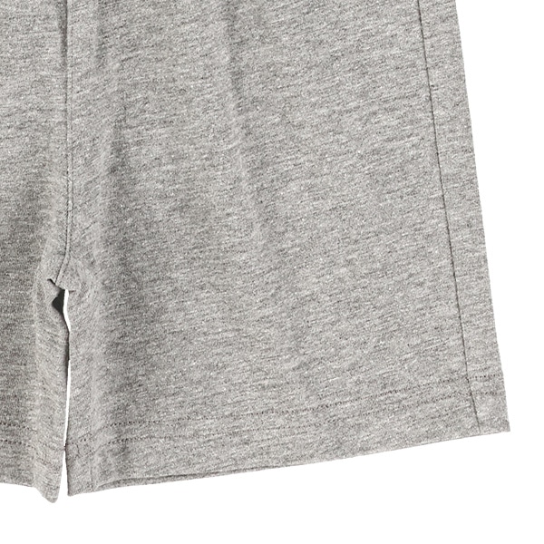 ウエストリブ無地ニットハーフパンツ