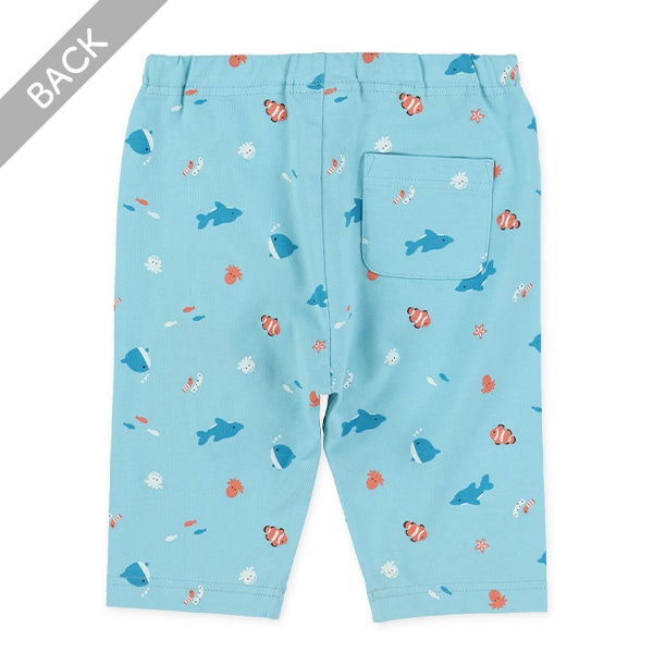 5分丈海の生き物柄レギンス