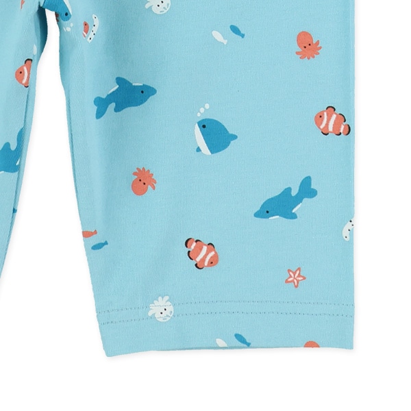 5分丈海の生き物柄レギンス