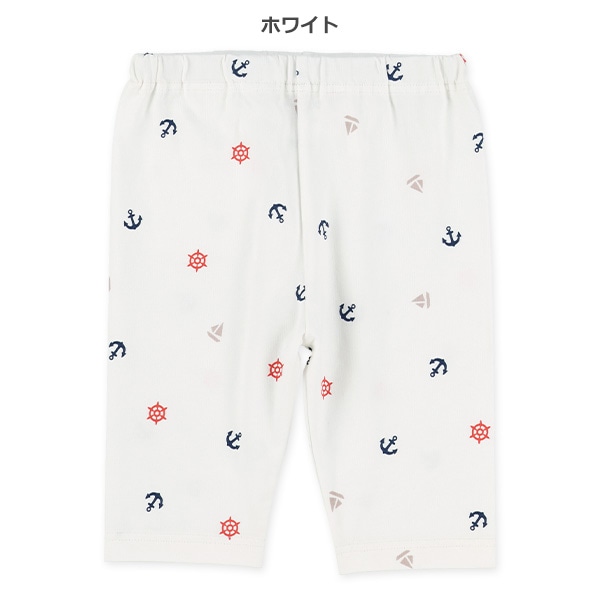 5分丈マリン柄レギンス