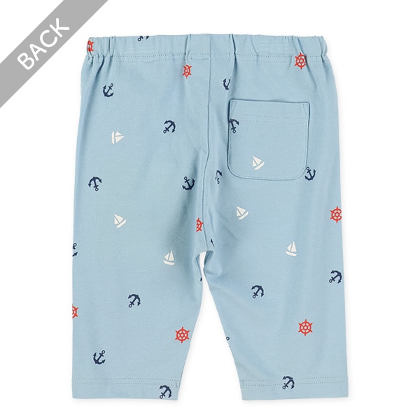 5分丈マリン柄レギンス