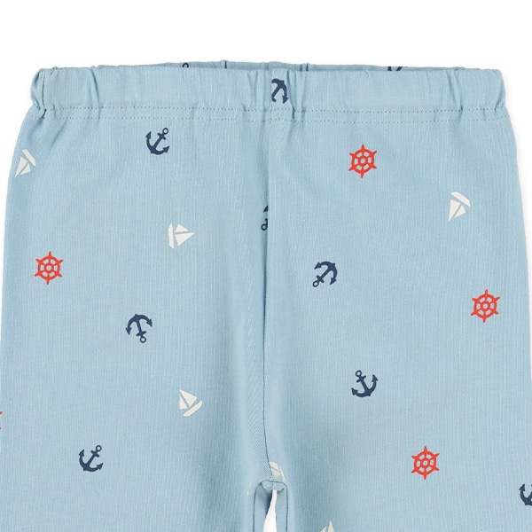 5分丈マリン柄レギンス