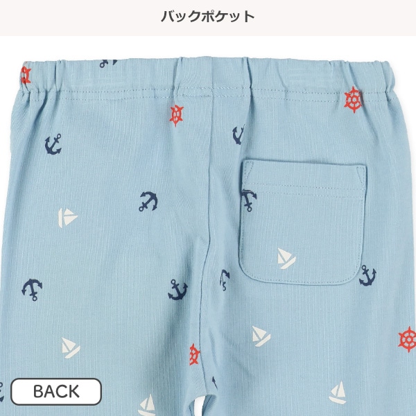 5分丈マリン柄レギンス