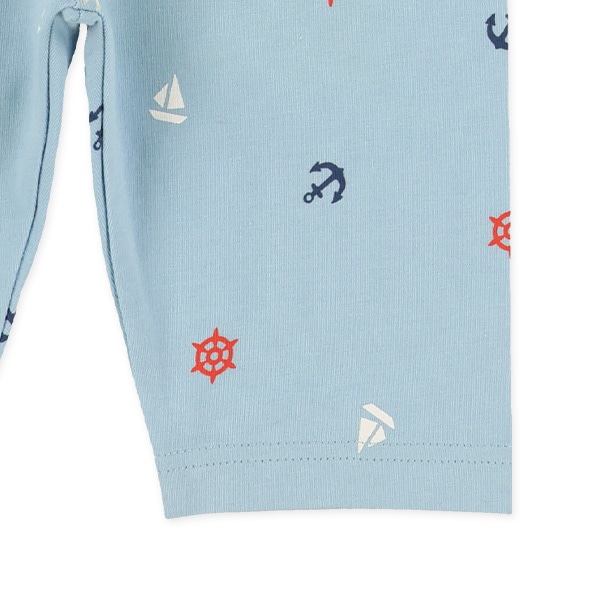 5分丈マリン柄レギンス