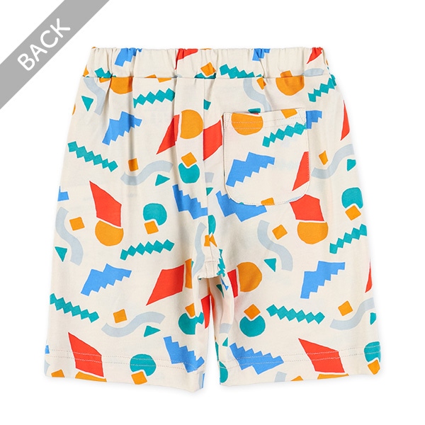 幾何学総柄ハーフパンツ