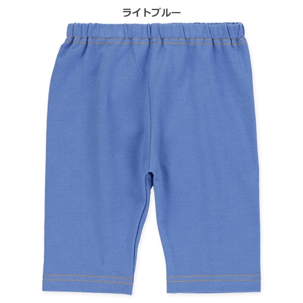 5分丈デニム風レギンス