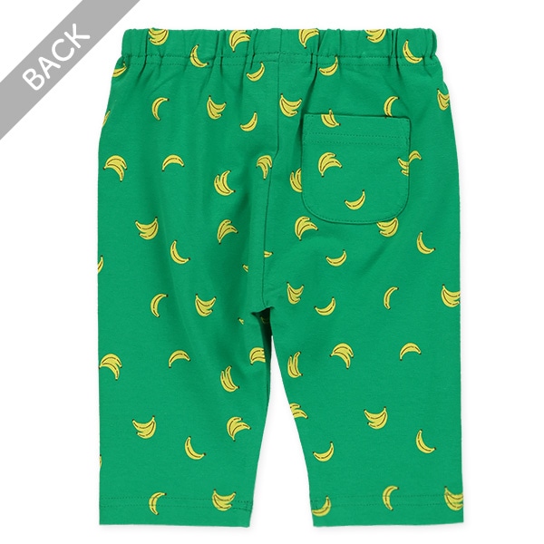 5分丈バナナ柄レギンス