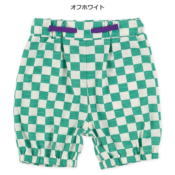 4分丈スラブ天竺サルエルパンツ