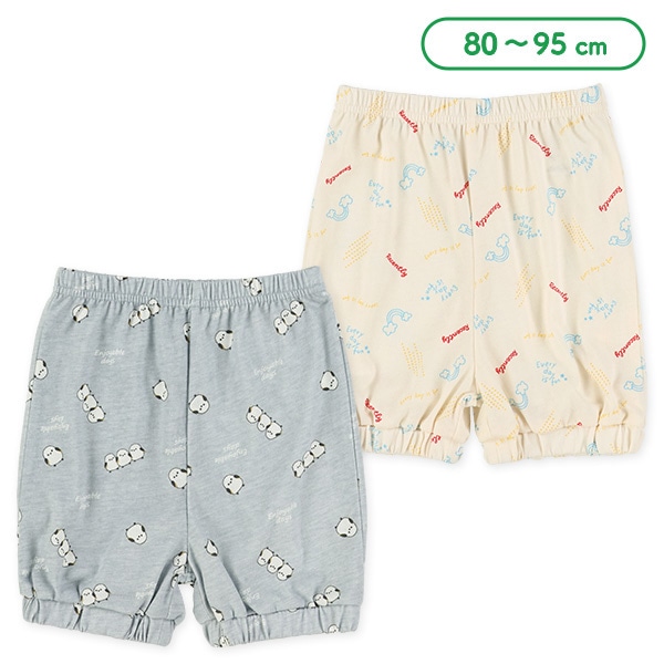 ロゴ・シマエナガ総柄ハーフパンツ | 西松屋オンラインストア