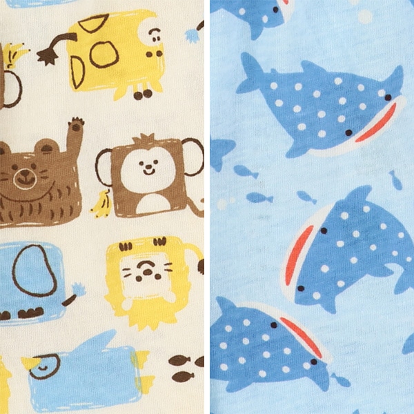 アニマル・ジンベエ総柄ハーフパンツ