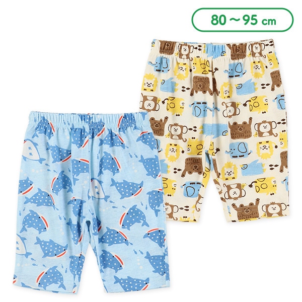 アニマル・ジンベエ総柄ハーフパンツ