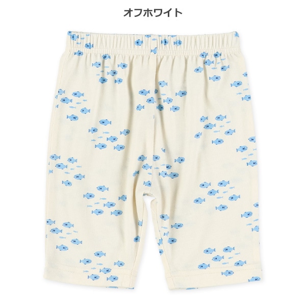 小魚総柄ハーフパンツ