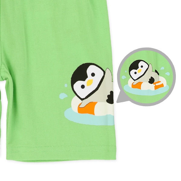 天竺ペンギン浮き輪ハーフパンツ