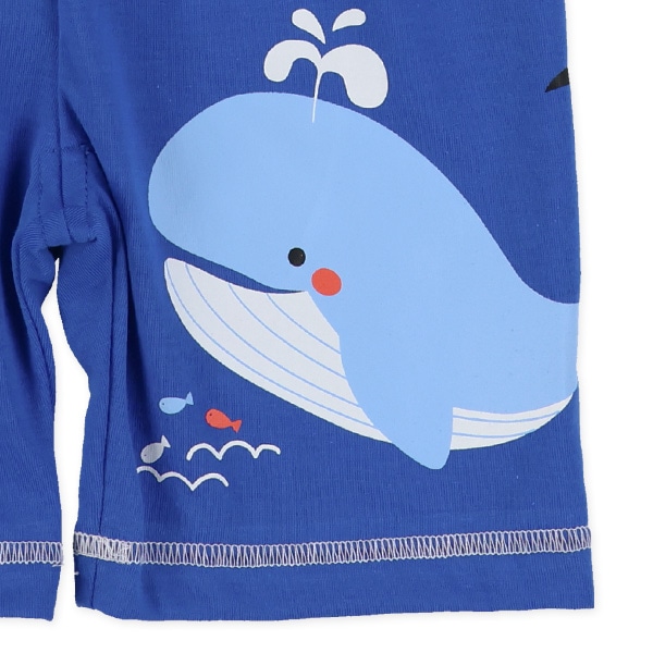 5分丈海の生き物プリントパンツ