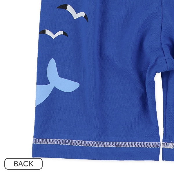 5分丈海の生き物プリントパンツ