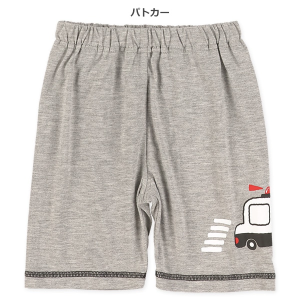 はたらくくるまサイドプリントハーフパンツ