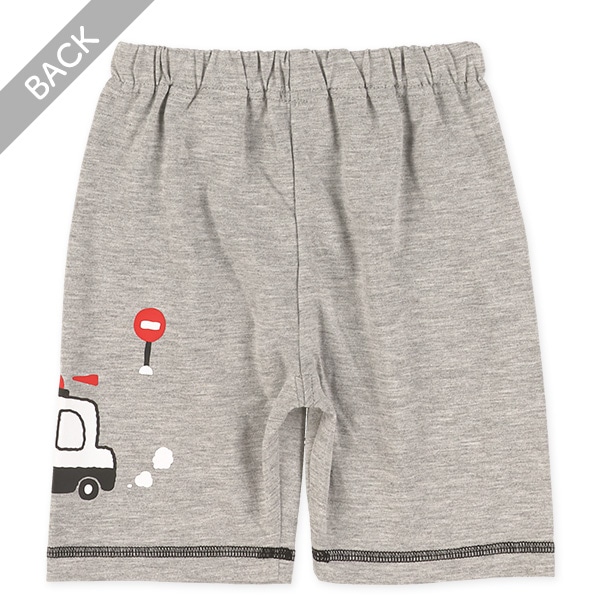 はたらくくるまサイドプリントハーフパンツ