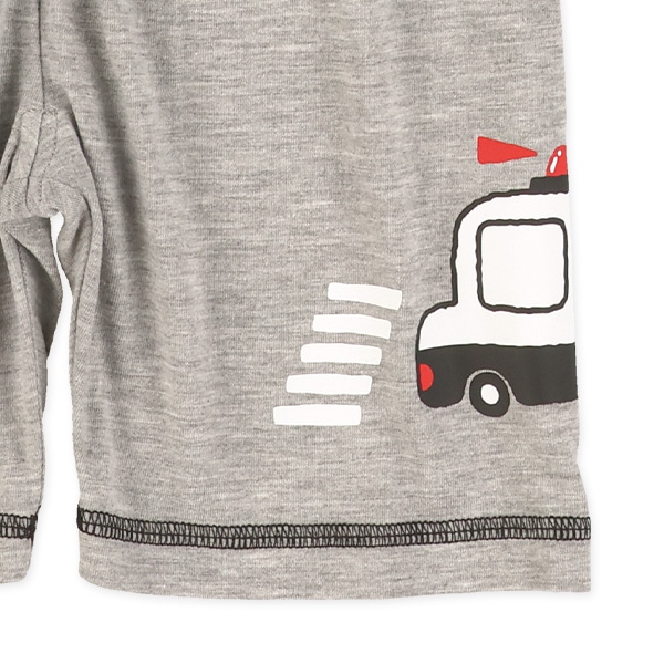 はたらくくるまサイドプリントハーフパンツ