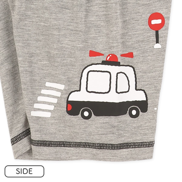 はたらくくるまサイドプリントハーフパンツ