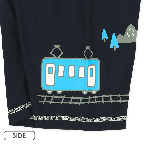 はたらくくるまサイドプリントハーフパンツ