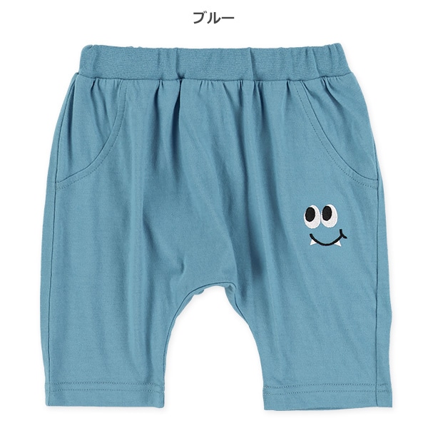 4分丈フェイス刺繍サルエルパンツ