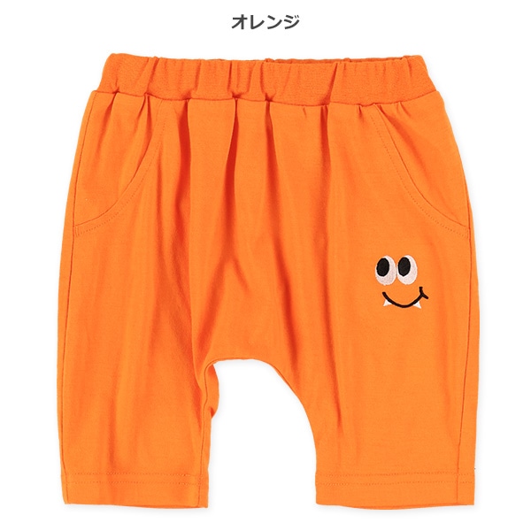 4分丈フェイス刺繍サルエルパンツ | 【公式】西松屋オンラインストア