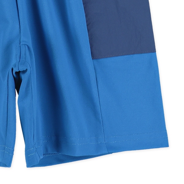 5分丈エステル天竺ポケット付きハーフパンツ