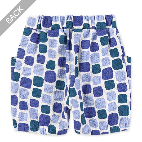 クレープトライバル・スクエア柄ハーフパンツ