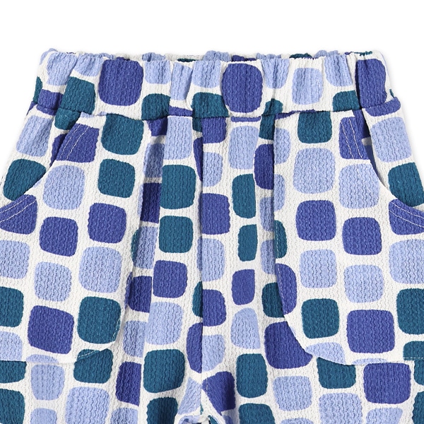 クレープトライバル・スクエア柄ハーフパンツ