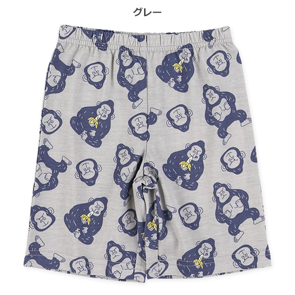ゴリラバナナ総柄ハーフパンツ