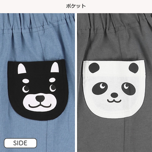アニマルフェイスポケットハーフパンツ