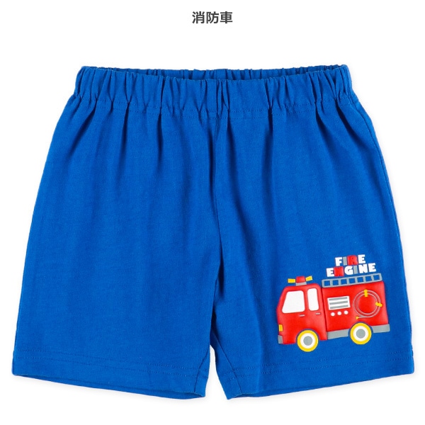 はたらくくるま発泡プリントパンツ