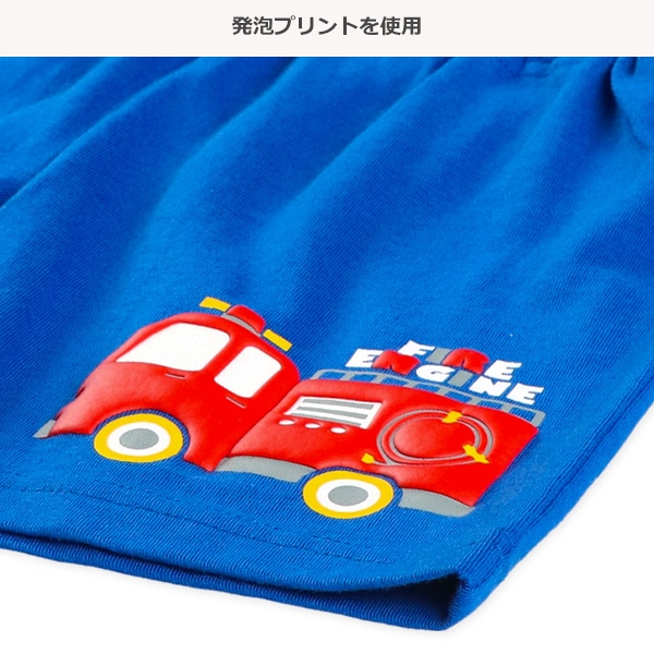 はたらくくるま発泡プリントパンツ