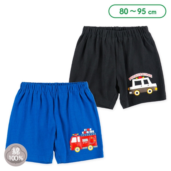 はたらくくるま発泡プリントパンツ