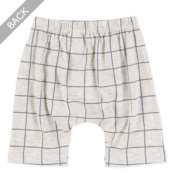 チェック柄プリントハーフパンツ