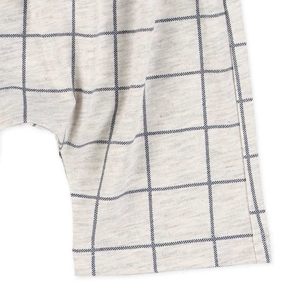 チェック柄プリントハーフパンツ